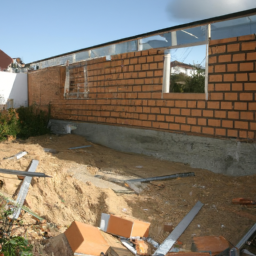 Agrandissement terrasse pour espace de jeu pour enfants Longuenesse